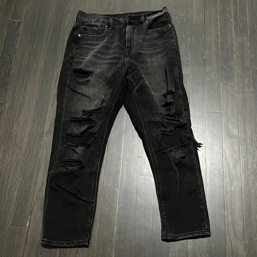 American Eagle destroyed back jeans